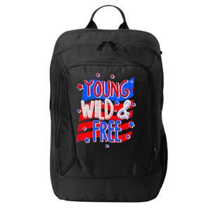 Young Wild & Free Red White & Blue City Backpack