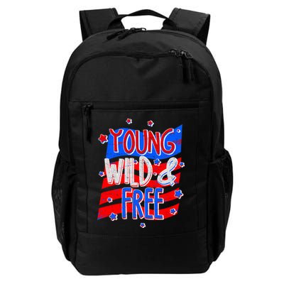 Young Wild & Free Red White & Blue Backpack