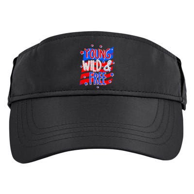 Young Wild & Free Red White & Blue Adult Drive Performance Visor