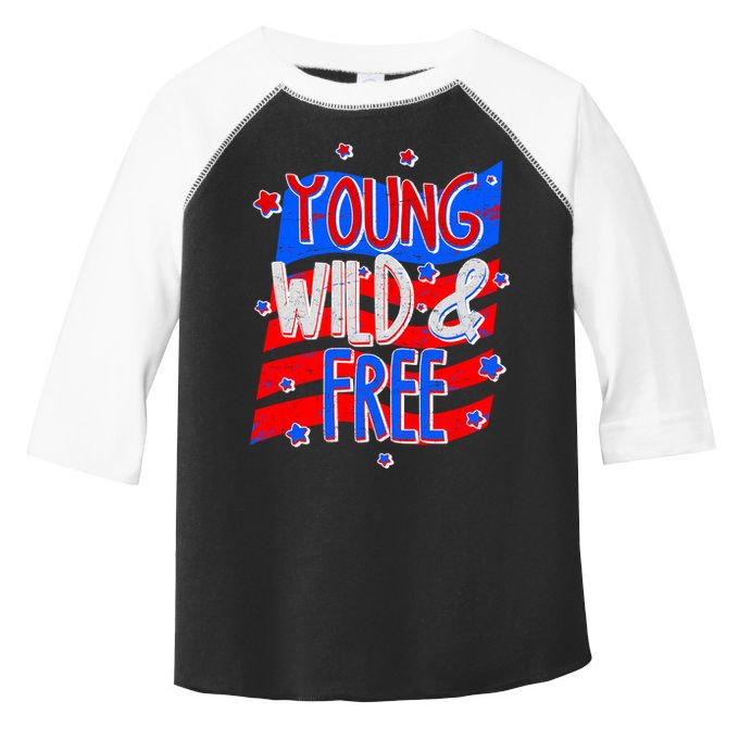 Young Wild & Free Red White & Blue Toddler Fine Jersey T-Shirt