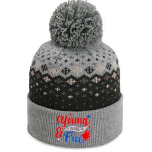 Young Wild And Free USA The Baniff Cuffed Pom Beanie