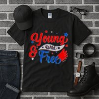 Young Wild And Free USA Tall T-Shirt