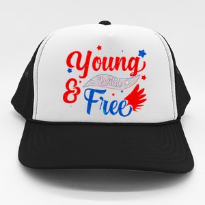 Young Wild And Free USA Trucker Hat