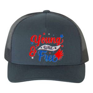 Young Wild And Free USA Yupoong Adult 5-Panel Trucker Hat