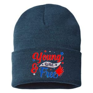 Young Wild And Free USA Sustainable Knit Beanie