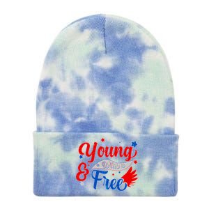 Young Wild And Free USA Tie Dye 12in Knit Beanie