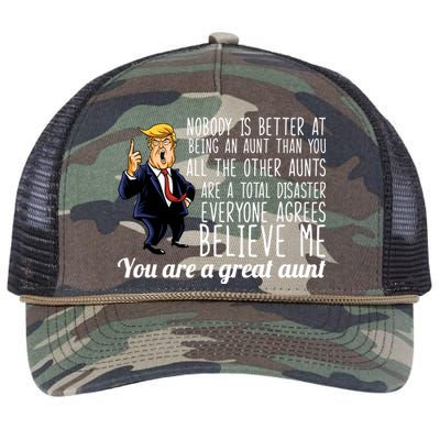 Your A Great Aunt Donald Trump Retro Rope Trucker Hat Cap