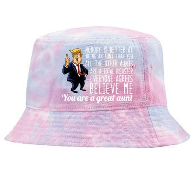 Your A Great Aunt Donald Trump Tie-Dyed Bucket Hat