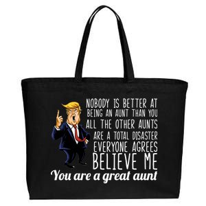 Your A Great Aunt Donald Trump Cotton Canvas Jumbo Tote