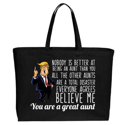 Your A Great Aunt Donald Trump Cotton Canvas Jumbo Tote