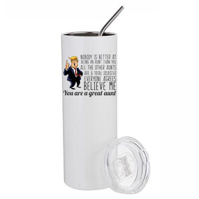 Your A Great Aunt Donald Trump Stainless Steel Tumbler