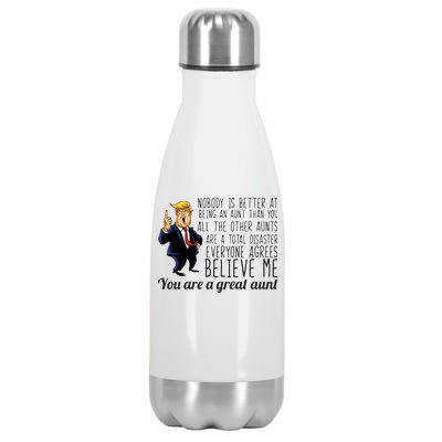 Your A Great Aunt Donald Trump Stainless Steel Insulated Water Bottle