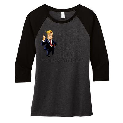 Your A Great Aunt Donald Trump Women's Tri-Blend 3/4-Sleeve Raglan Shirt