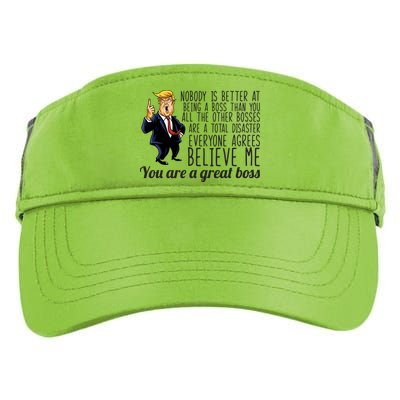 Your A Great Boss Donald Trump Adult Drive Performance Visor