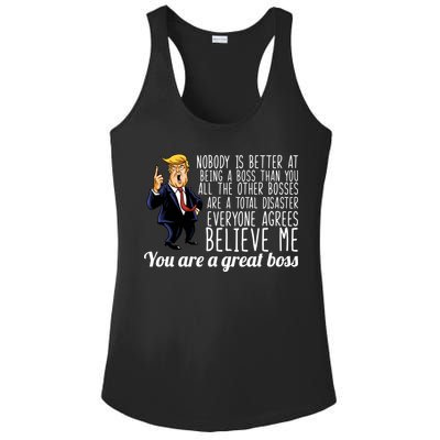 Your A Great Boss Donald Trump Ladies PosiCharge Competitor Racerback Tank