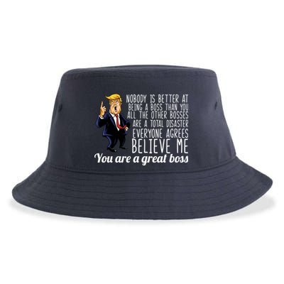 Your A Great Boss Donald Trump Sustainable Bucket Hat