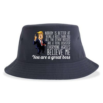 Your A Great Boss Donald Trump Sustainable Bucket Hat