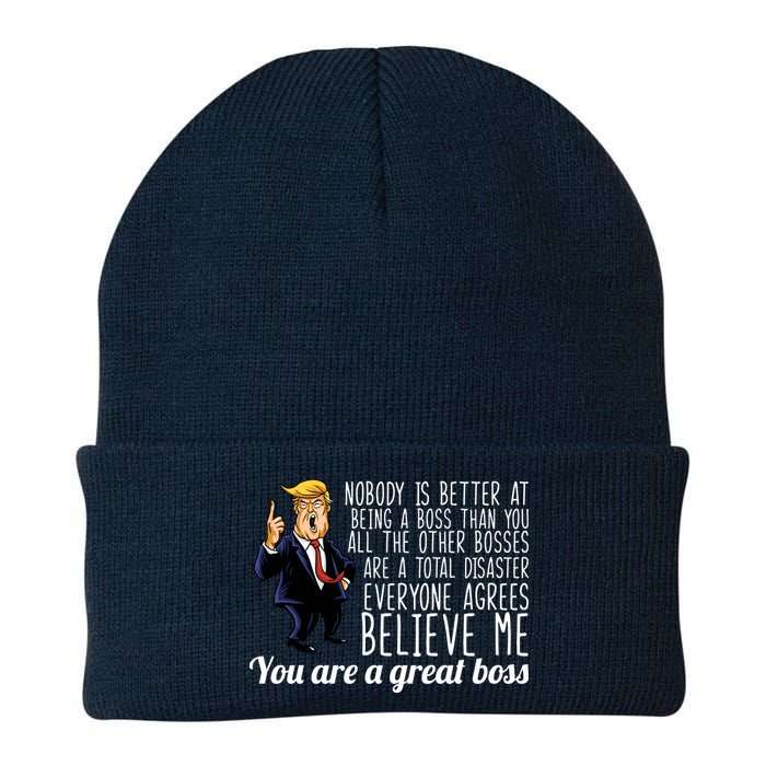 Your A Great Boss Donald Trump Knit Cap Winter Beanie