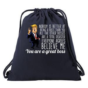 Your A Great Boss Donald Trump Drawstring Bag