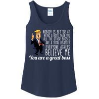 Your A Great Boss Donald Trump Ladies Essential Tank