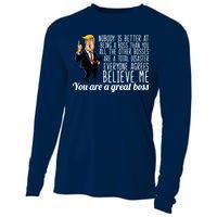 Your A Great Boss Donald Trump Cooling Performance Long Sleeve Crew