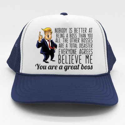 Your A Great Boss Donald Trump Trucker Hat