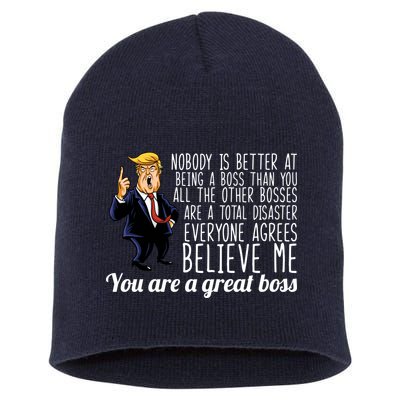 Your A Great Boss Donald Trump Short Acrylic Beanie