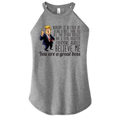 Your A Great Boss Donald Trump Women's Perfect Tri Rocker Tank