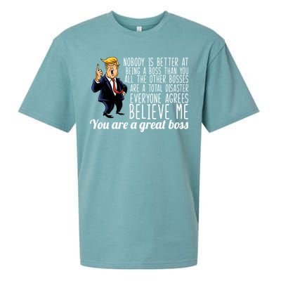 Your A Great Boss Donald Trump Sueded Cloud Jersey T-Shirt