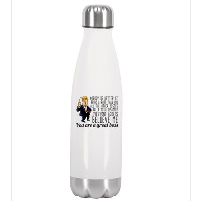 Your A Great Boss Donald Trump Stainless Steel Insulated Water Bottle