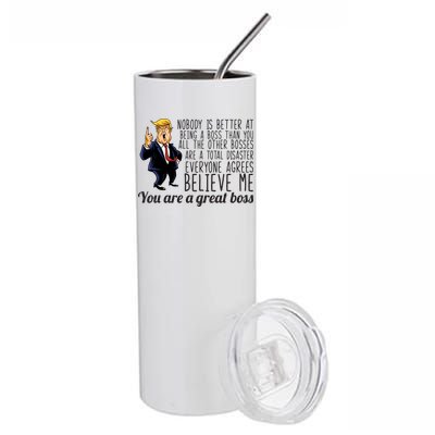 Your A Great Boss Donald Trump Stainless Steel Tumbler