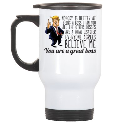 Your A Great Boss Donald Trump Stainless Steel Travel Mug