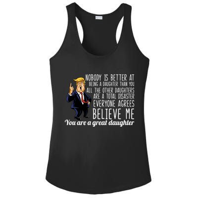 Your A Great Daughter Donald Trump Ladies PosiCharge Competitor Racerback Tank