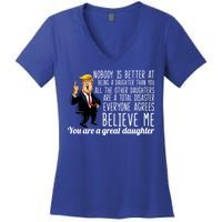 Your A Great Daughter Donald Trump Women's V-Neck T-Shirt