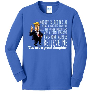 Your A Great Daughter Donald Trump Kids Long Sleeve Shirt