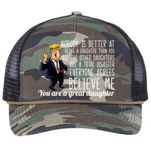 Your A Great Daughter Donald Trump Retro Rope Trucker Hat Cap