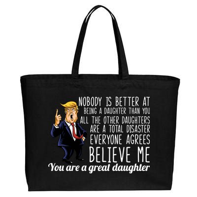 Your A Great Daughter Donald Trump Cotton Canvas Jumbo Tote