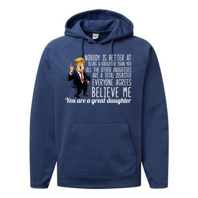 Your A Great Daughter Donald Trump Performance Fleece Hoodie