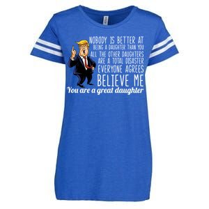 Your A Great Daughter Donald Trump Enza Ladies Jersey Football T-Shirt