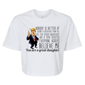 Your A Great Daughter Donald Trump Bella+Canvas Jersey Crop Tee