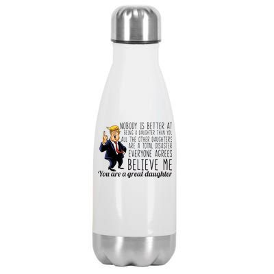 Your A Great Daughter Donald Trump Stainless Steel Insulated Water Bottle