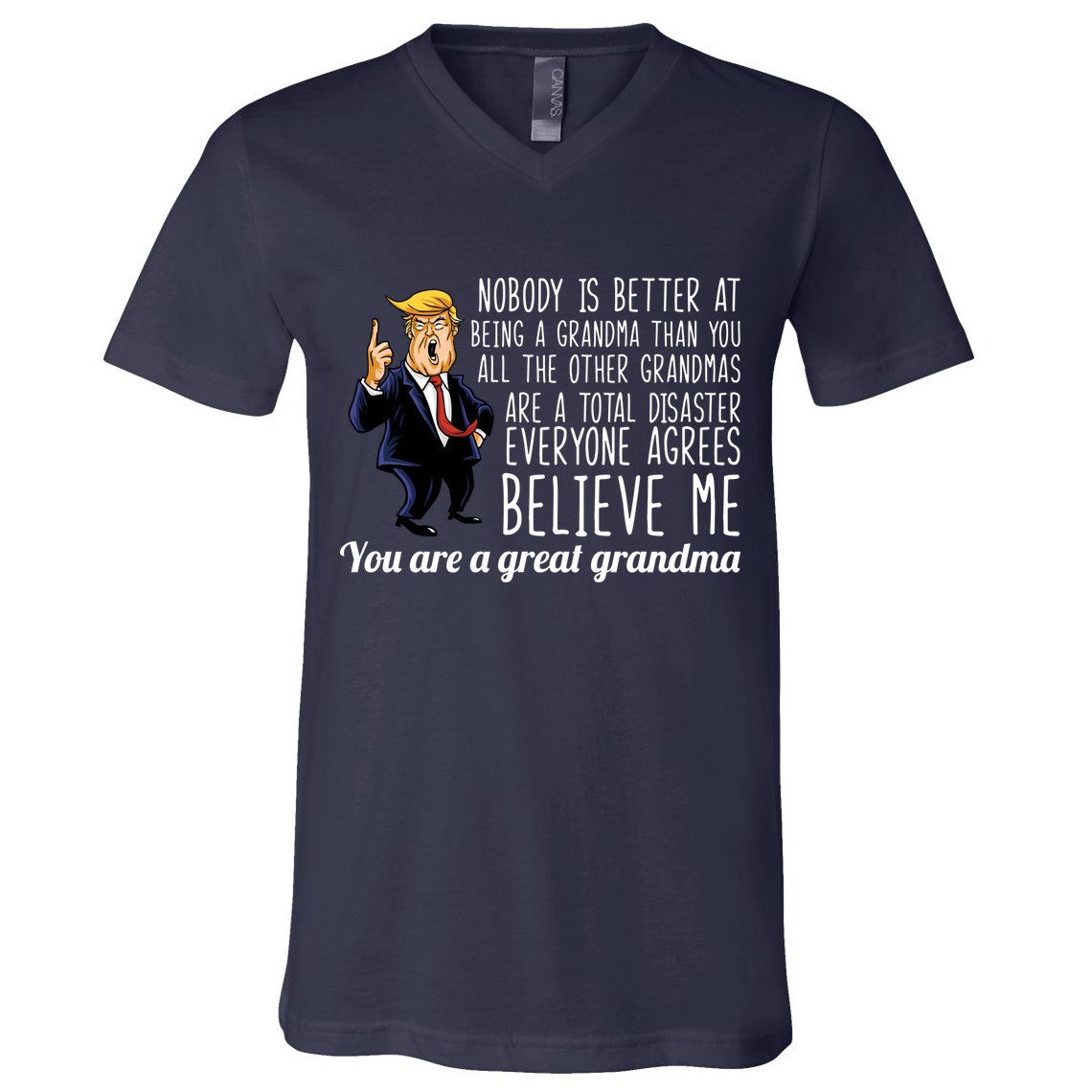 Your A Great Grandma Donald Trump V-Neck T-Shirt