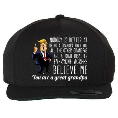 Your A Great Grandpa Donald Trump Wool Snapback Cap