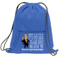 Your A Great Grandpa Donald Trump Sweatshirt Cinch Pack Bag