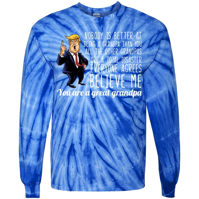 Your A Great Grandpa Donald Trump Tie-Dye Long Sleeve Shirt