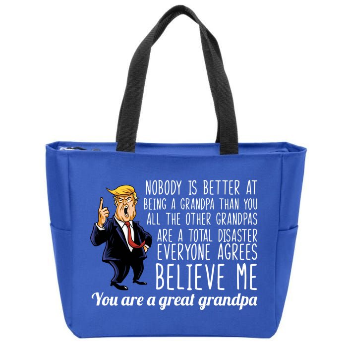 Your A Great Grandpa Donald Trump Zip Tote Bag