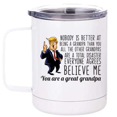 Your A Great Grandpa Donald Trump 12 oz Stainless Steel Tumbler Cup