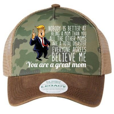 Your A Great Mom Donald Trump Legacy Tie Dye Trucker Hat