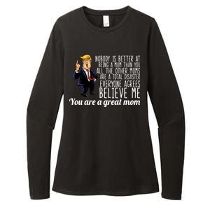 Your A Great Mom Donald Trump Womens CVC Long Sleeve Shirt