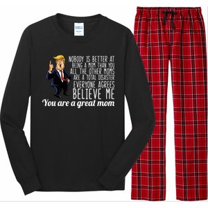 Your A Great Mom Donald Trump Long Sleeve Pajama Set